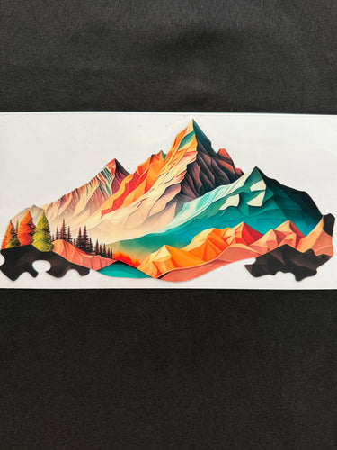 Mountain scene cup wrap