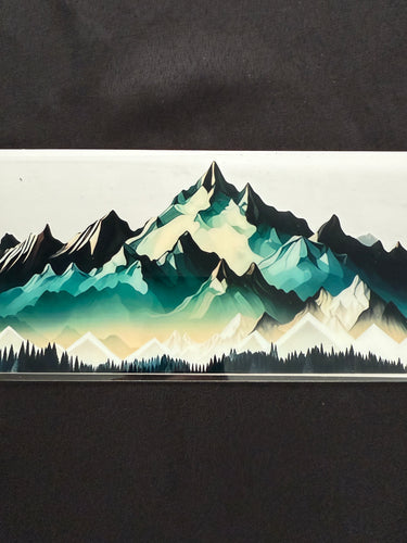 Mountain scene cup wrap