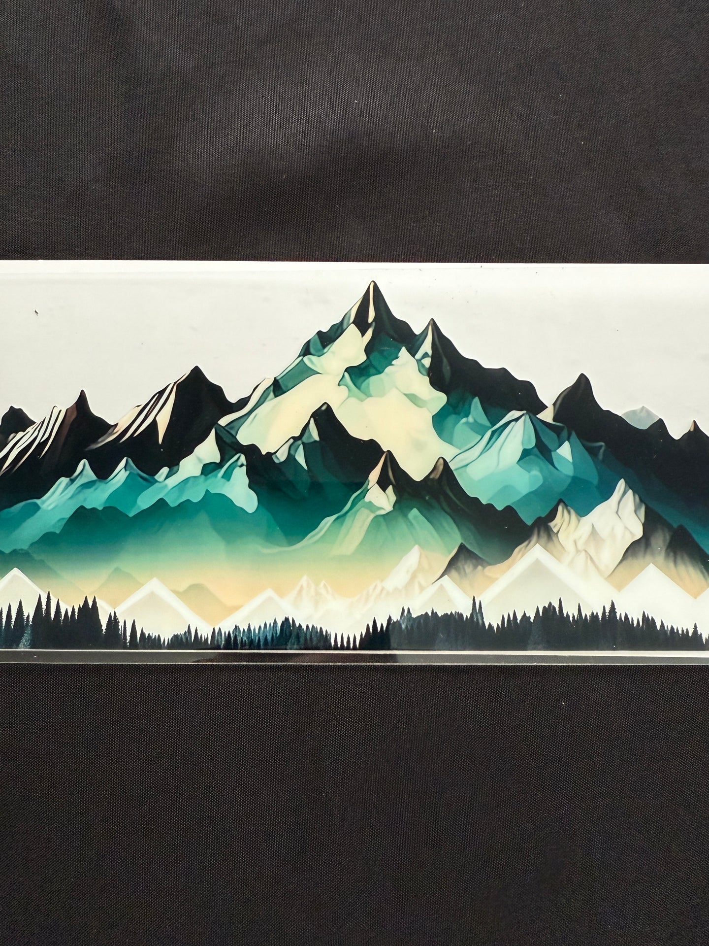Mountain scene cup wrap