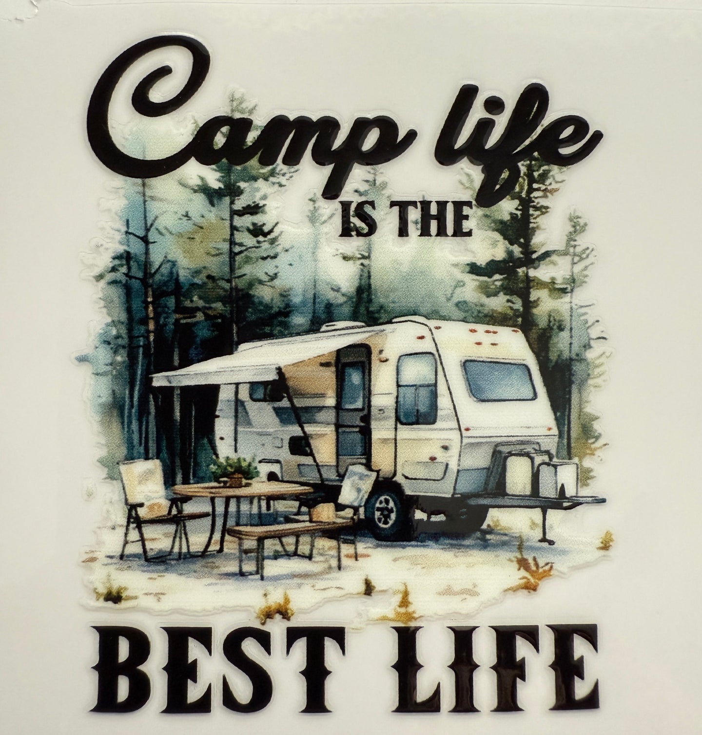 Camp life is the best life cup decal