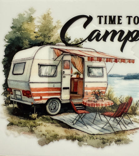 Time to camp cup decal
