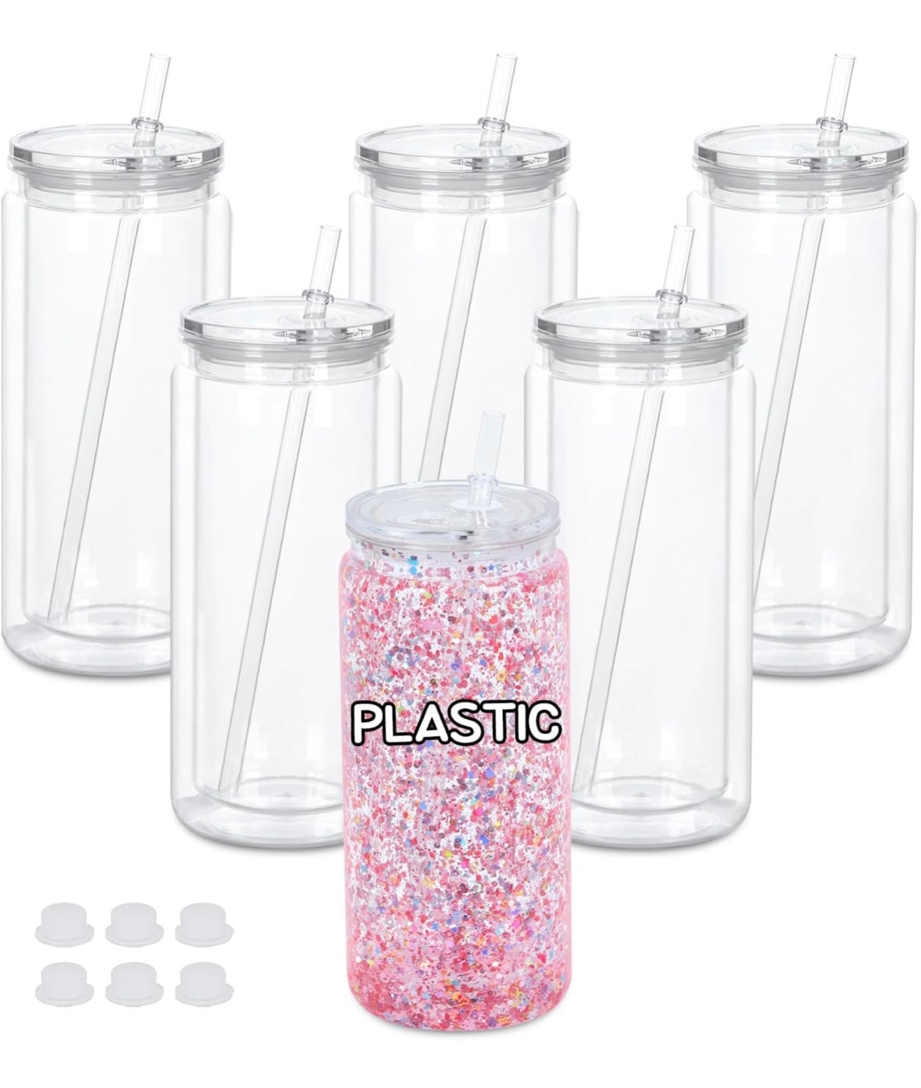 20oz Acrylic double walled tumbler without handle